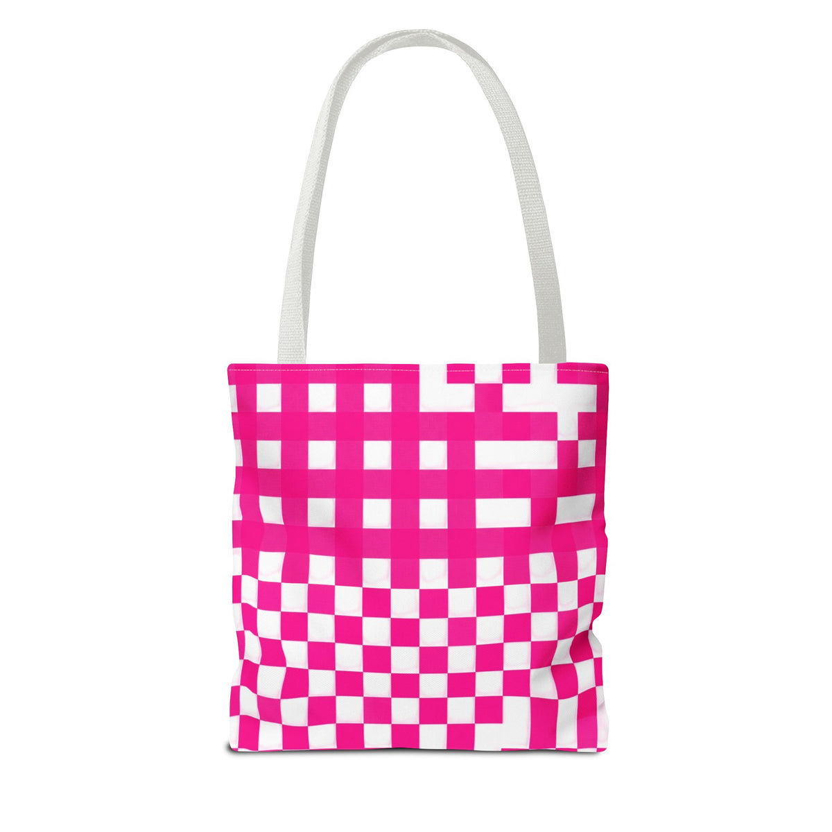 Pink Gingham Tote Bag