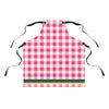 Hot Pink Gingham Cottage Kitchen Apron