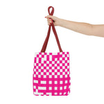 Pink Gingham Tote Bag