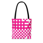 Pink Gingham Tote Bag