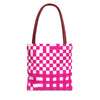 Pink Gingham Tote Bag