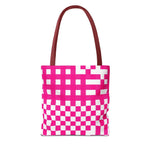 Pink Gingham Tote Bag