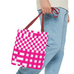 Pink Gingham Tote Bag