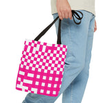 Pink Gingham Tote Bag
