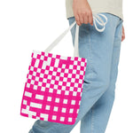 Pink Gingham Tote Bag
