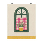 Checkered Cottage Garden Gallery Wall Set | 5 Unframed Matte Prints