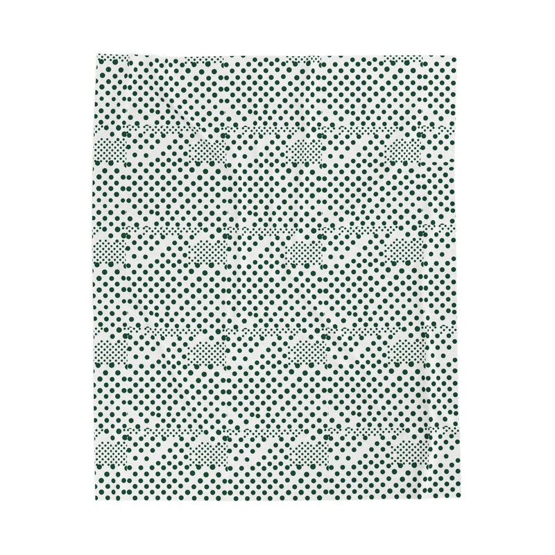 Sage Polka Dot Plush Blanket