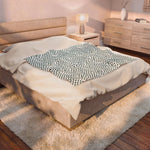 Sage Polka Dot Plush Blanket