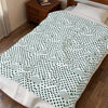 Sage Polka Dot Plush Blanket