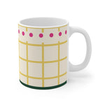 Butter Yellow Check 11oz Cottage Mug