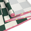 Dark Green Check Cottage Table Runner