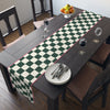 Dark Green Check Cottage Table Runner