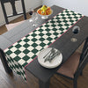 Dark Green Check Cottage Table Runner