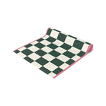 Dark Green Check Cottage Table Runner