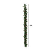 Pre-Lit Artificial Christmas Holiday 5 Piece Bundle with Pinecones & Berries- Set of 2 5' Christmas Trees, 24-in Wreath and set of 2 9-ft Garlands